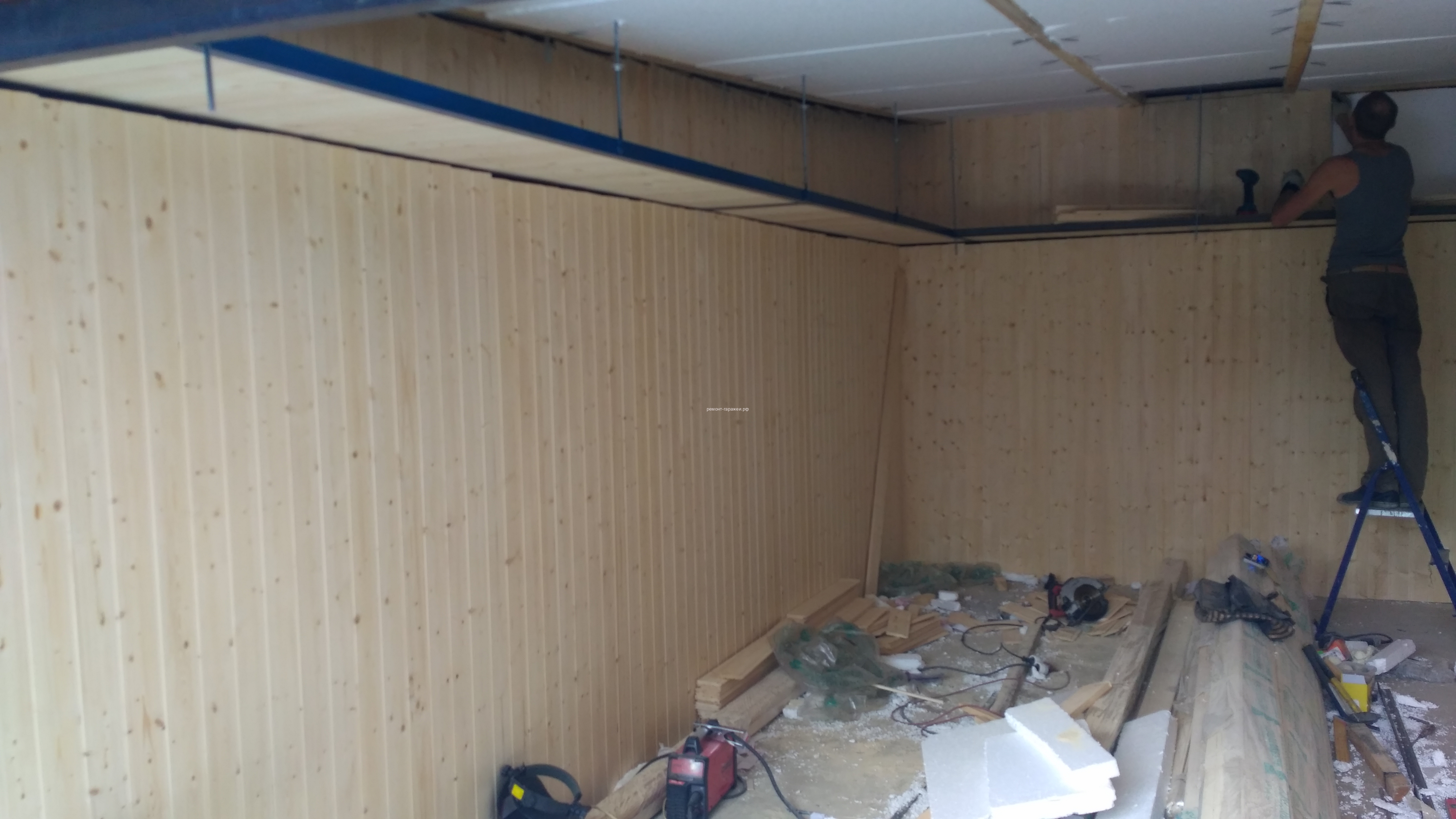 Отделка гаража под ключ премиум