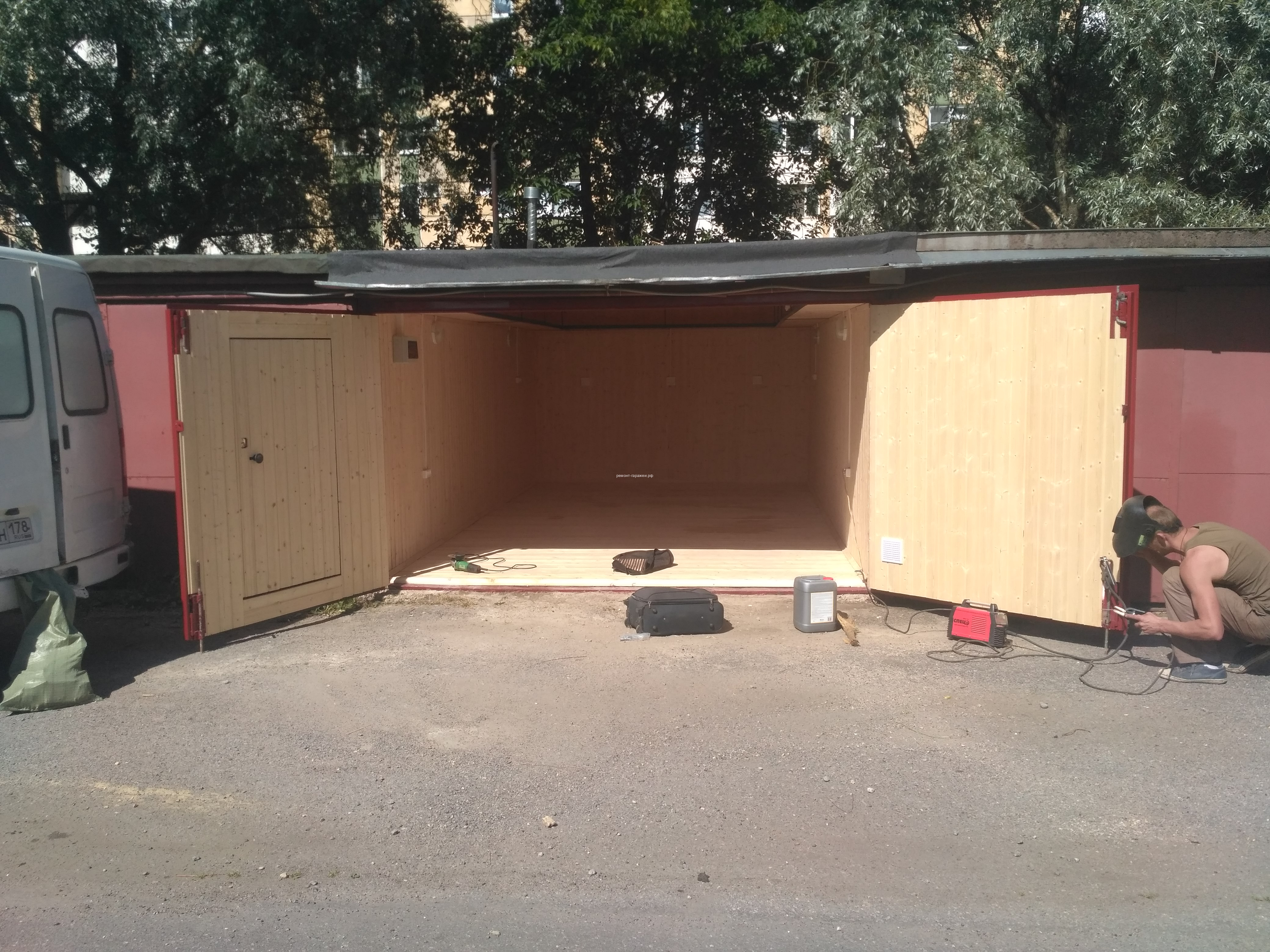 Отделка гаража под ключ премиум